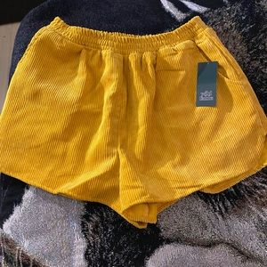 Yellow shorts